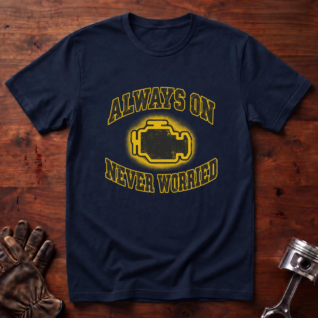 (Check Engine) Always On, Never Worried T-Shirt