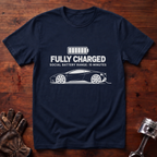 Fully Charged, Social Battery Range: 15 Minutes T-Shirt