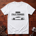 Fully Charged, Social Battery Range: 15 Minutes T-Shirt