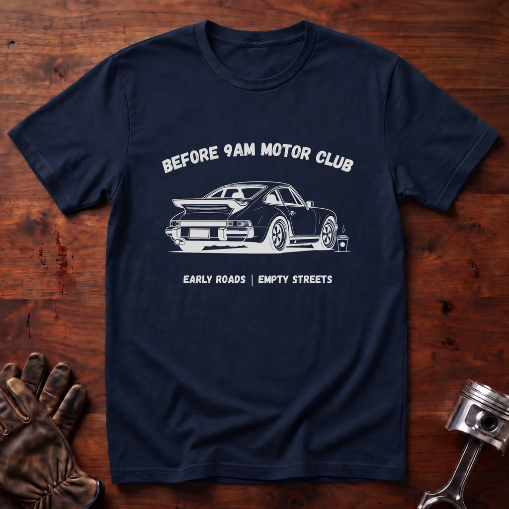 Before 9 AM Motor Club T-Shirt