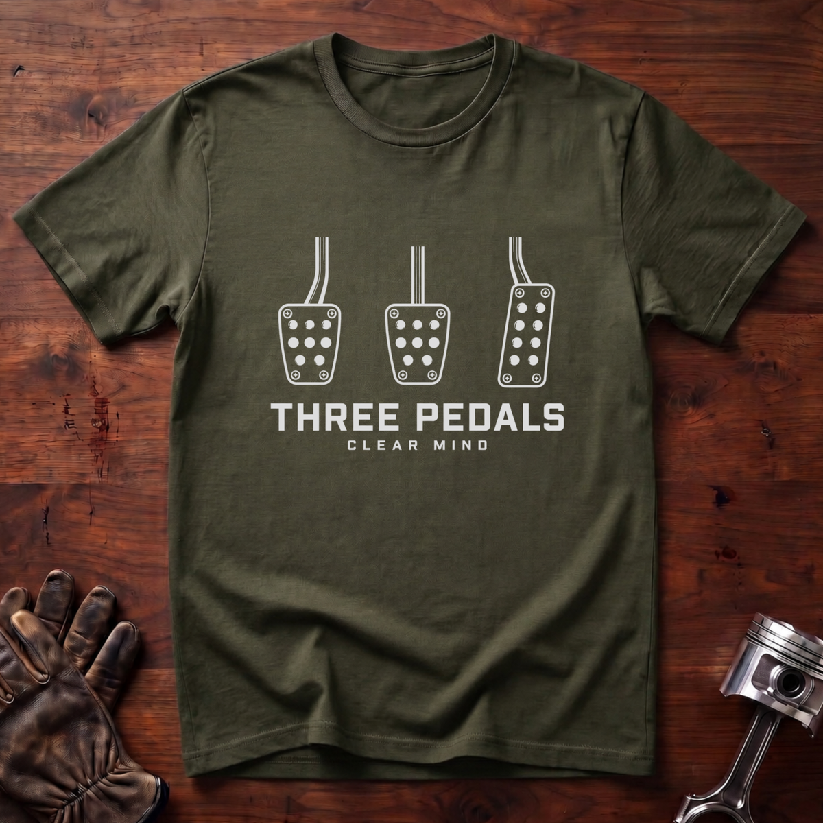 Three Pedals, Clear Mind T-Shirt