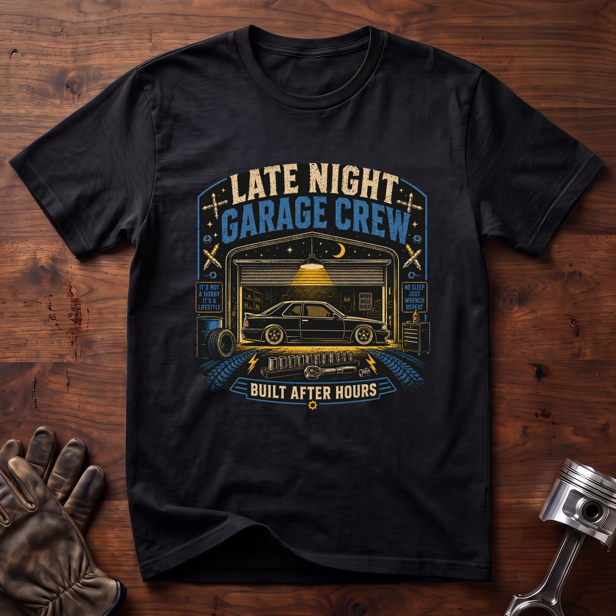 Late Night Garage Crew T-Shirt