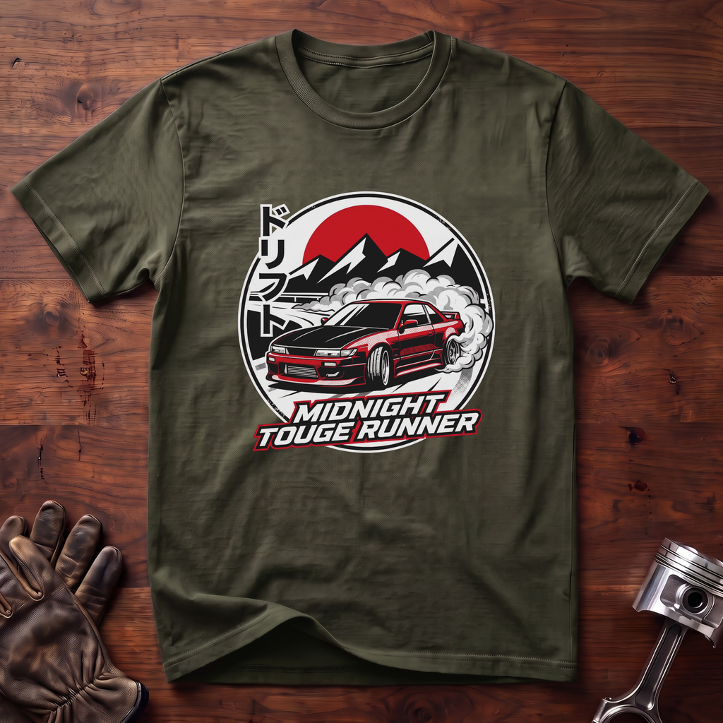 "Drift" Midnight Touge Runner Nissan Silvia T-Shirt