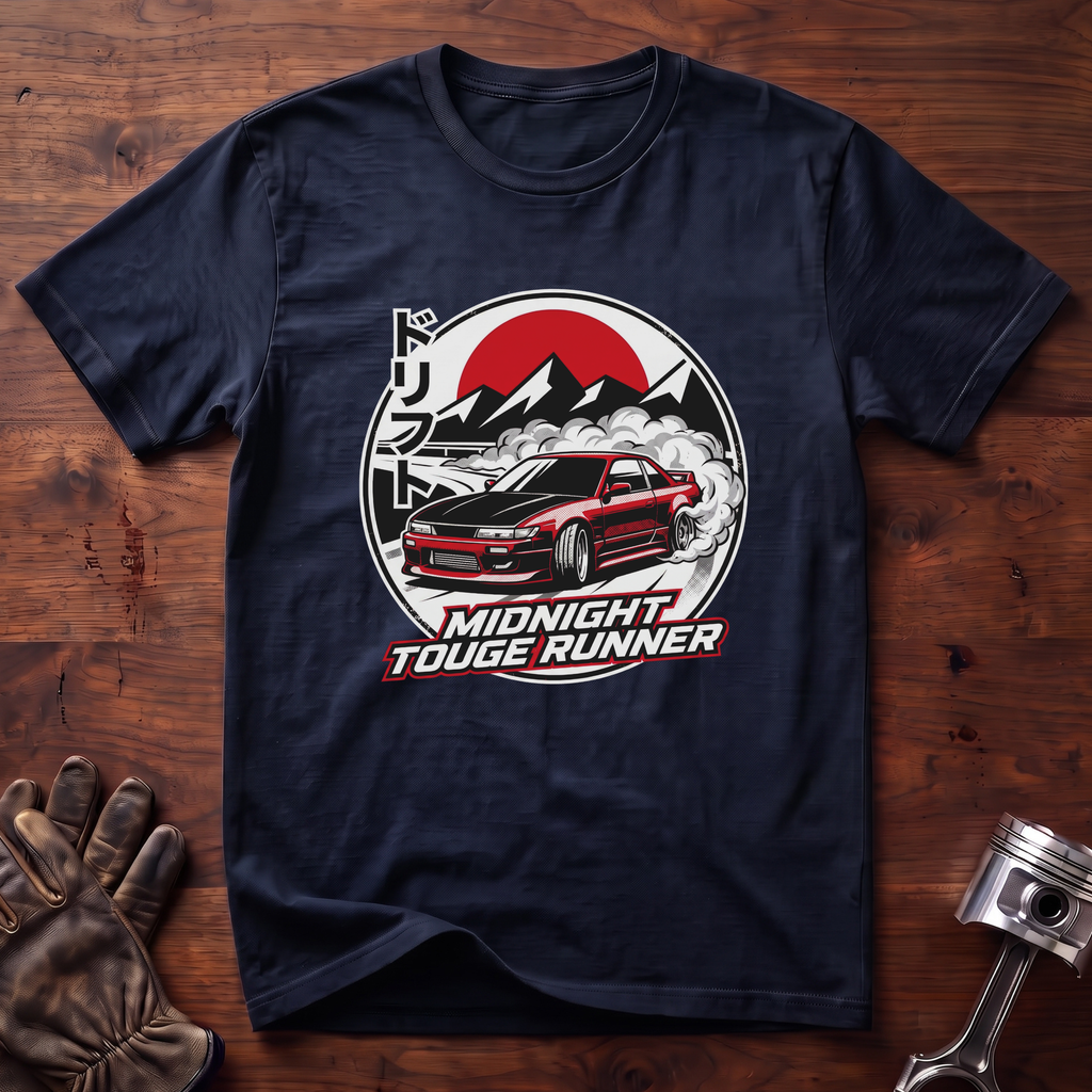"Drift" Midnight Touge Runner Nissan Silvia T-Shirt