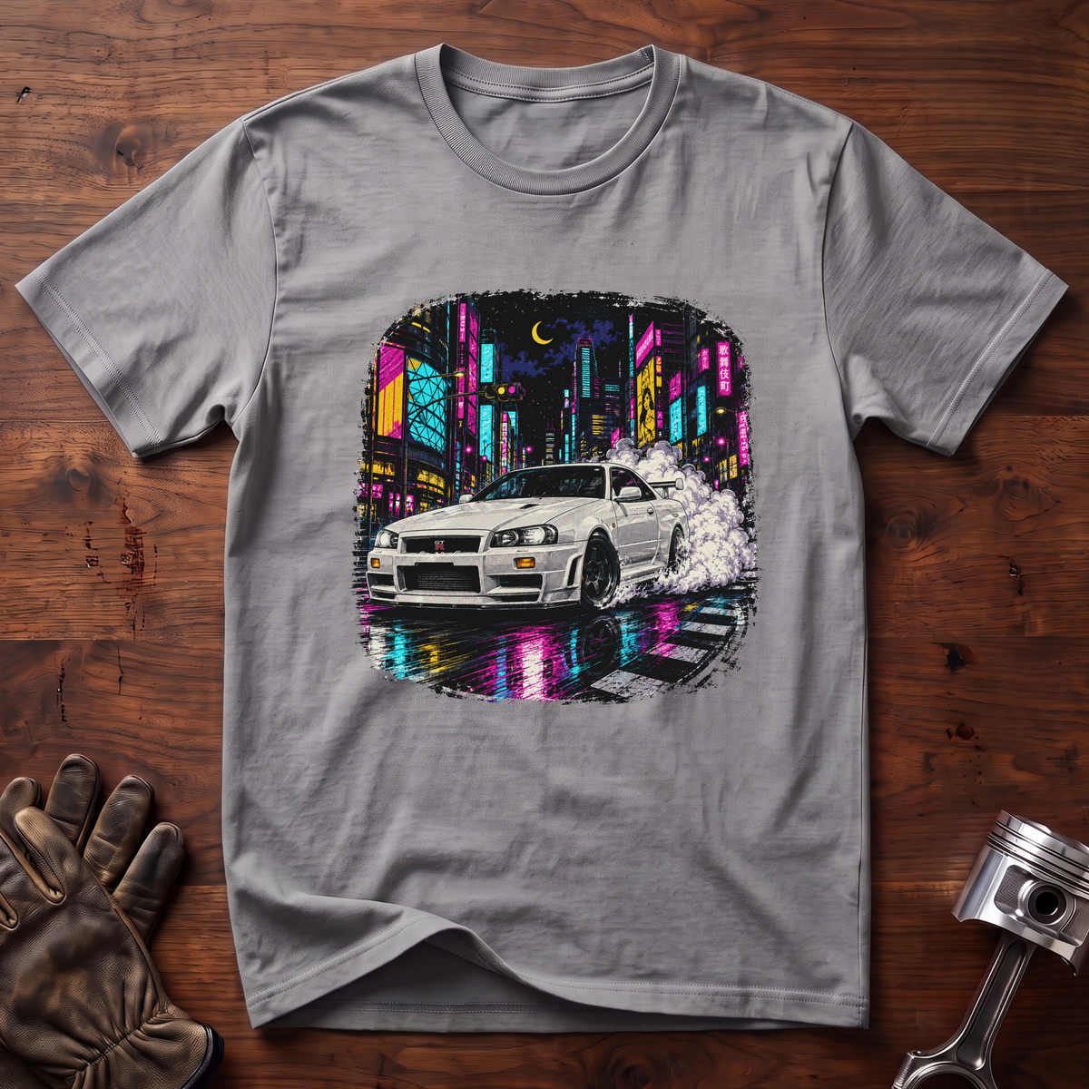 Night Runner Skyline (no text) T-Shirt