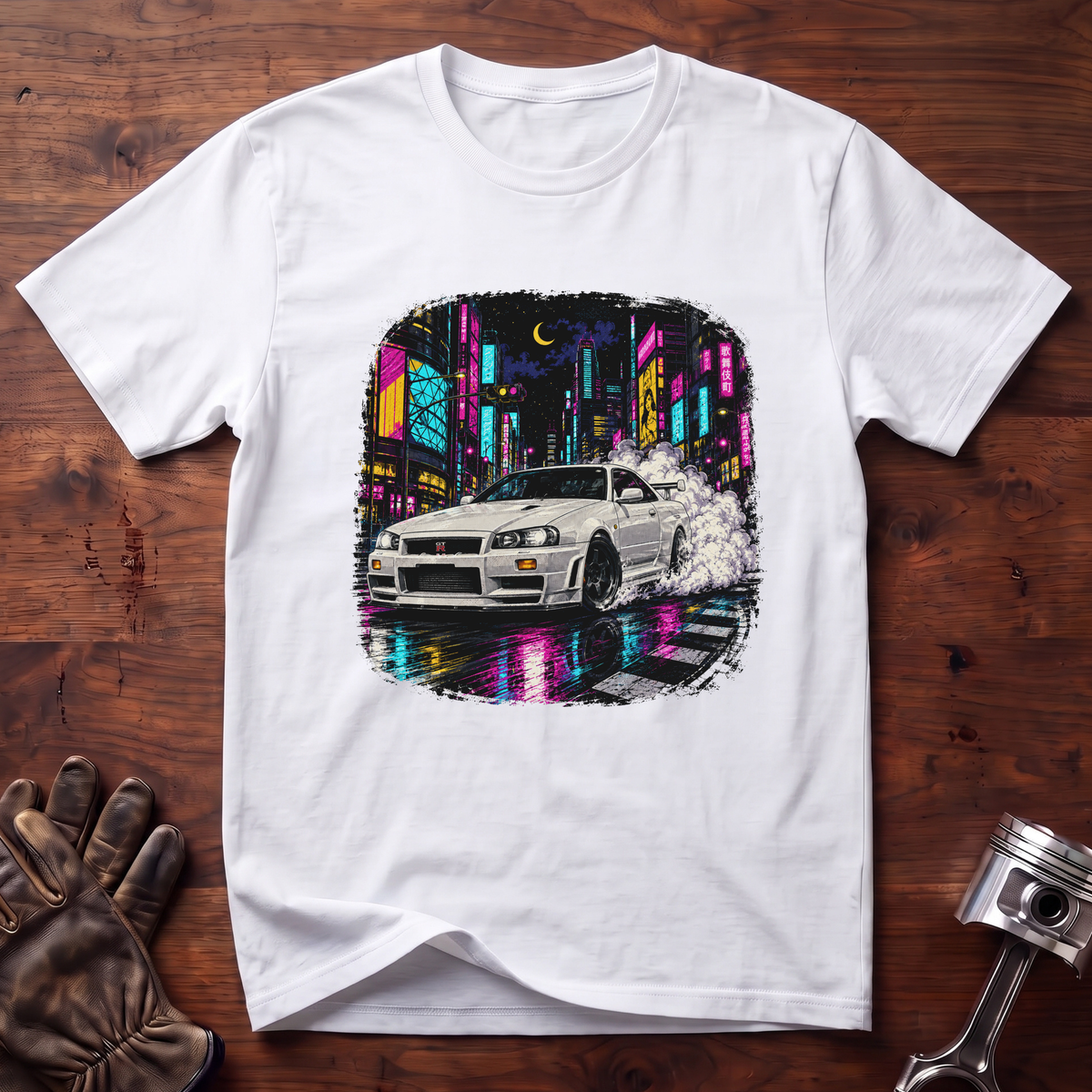 Night Runner Skyline (no text) T-Shirt
