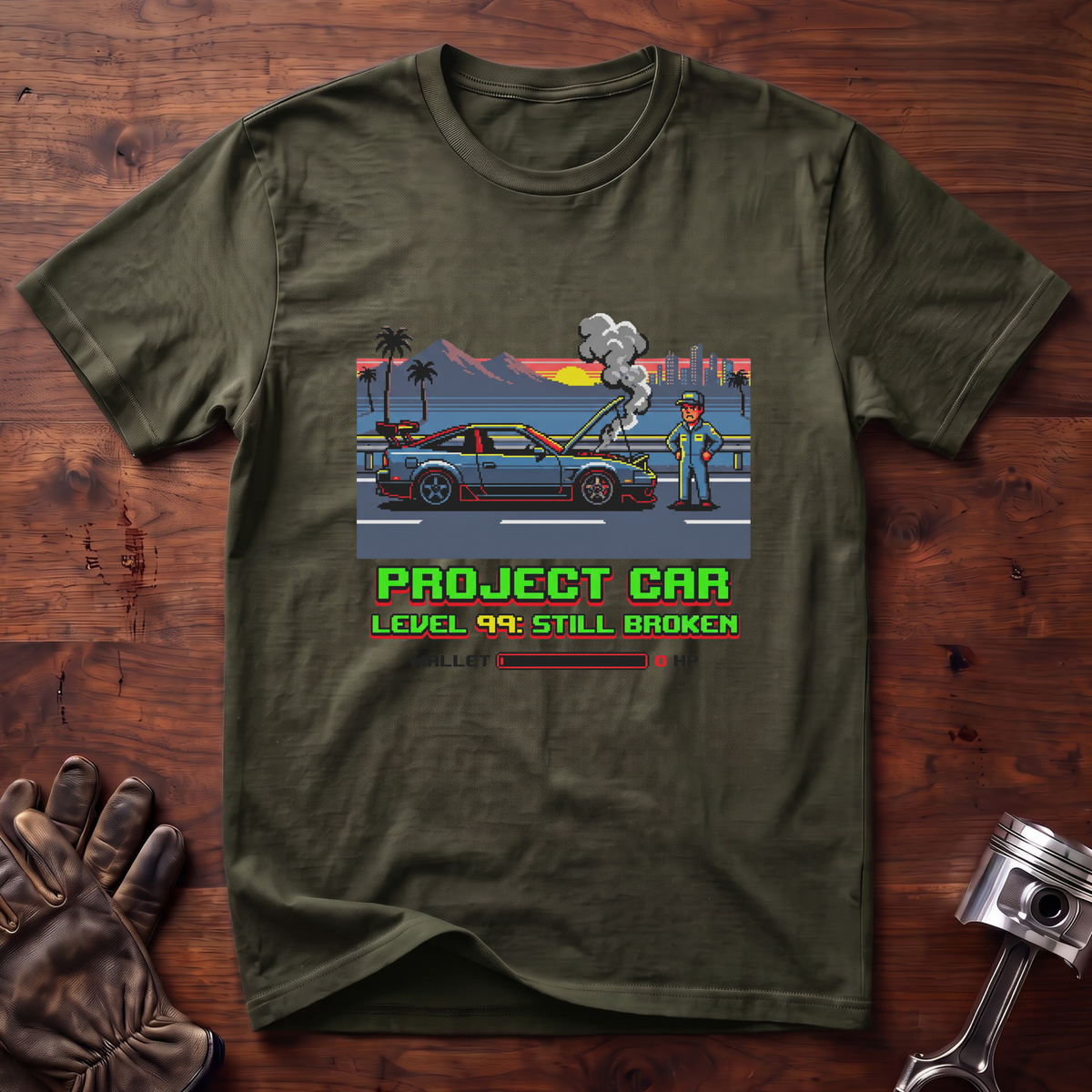 Project Car Level 99: Still Broken T-Shirt