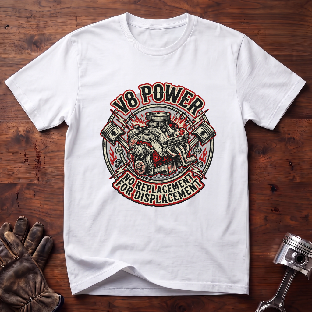 V8 Power No Replacement for Displacement T-Shirt